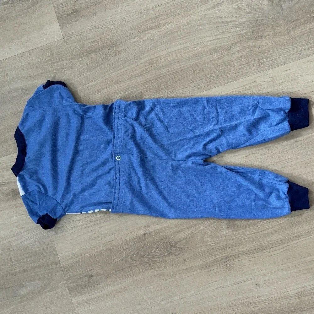 Vintage Carters Tools Boys 2‎ pcs PJ's top Bottoms Snap Waist Size 3T Toddler